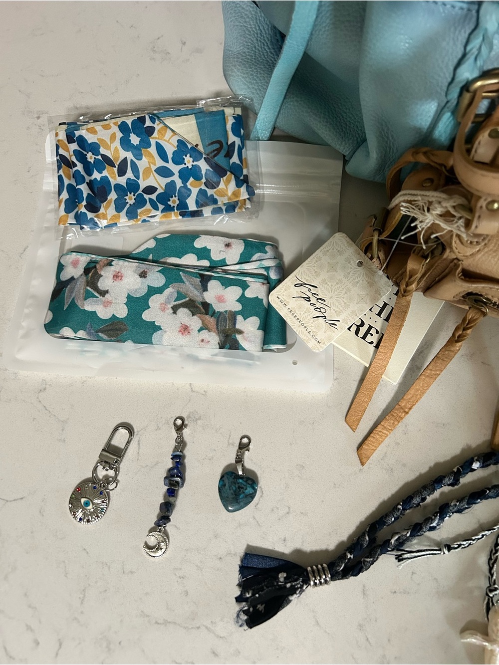LIKE NEW We The Free Emerson Tote Washed Sail-Micro Emerson-Charms & Scarves - Picture 12 of 16
